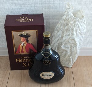 [未開栓] Hennessy X.O 金キャップ グリーンボトル 1L コニャック ブランデー ヘネシー XO 40％ 1000ml 古酒