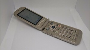 M026 docomo FOMA らくらくホン F-01G FUJITSU 富士通/ガラケー/ケータイ 簡易動作確認＆簡易清掃＆初期化OK 判定○ 現状品 送料無料　