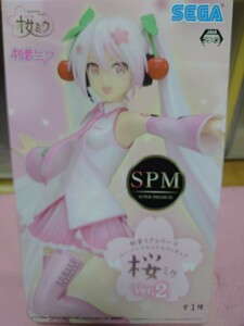 委託出品　初音ミク　スーパープレミアムフィギュア　spm　Ver.2　セガ　SEGA　非売品　 桜ミク セーラー服