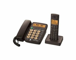 SHARP デジタルコードレス電話機 子機1台付き 1.9GHz DECT準拠方式 ブラウ (中古品)
