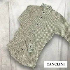 【CANCLINI】レディース チェックシャツ（F）イエロー 花柄