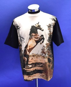 PHENOMENON（フェノメノン）HORSE TEE ホース Tシャツ ロゴ LOGO S/S T-Shirt 復刻 MCM BLACK L エムシーエム ラグジュアリー カットソー