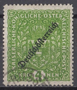 1918/19年ドイツ・オーストリア共和国切手 オーストリアの王冠 4k