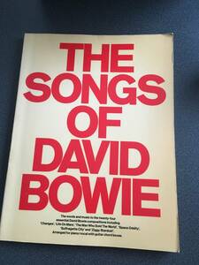 ◆◇【稀少楽譜】THE SONGS OF DAVID BOWIE/ソングス・オブ・デビッドボウイ◇◆