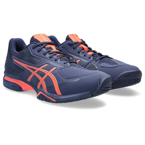 asics アシックス 26.5cm テニス シューズ PRESTIGELYTE 4 OC(オムニ・クレー) 1043A013 ピーコート/フラッシュコーラル [管理:1400001460]