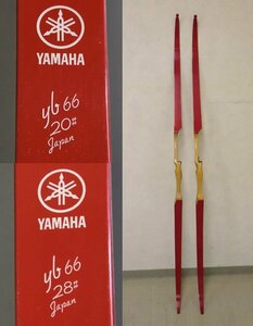 #【中古】YAMAHA ヤマハ アーチェリー 木製 弓 2点セット yamaha YB 66 28♯ 20♯ Japan 動作未確認 ヴィンテージ（大）