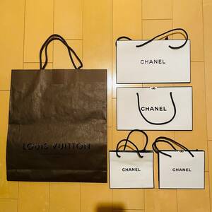 CHANEL LOUIS VUITTON ショッパー シャネル ルイ・ヴィトン ショップ袋