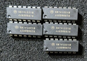 IC Motorola SN74LS21N 5個セット