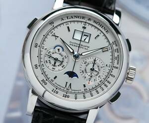 ★A.LANGE & SOHNE★A.ランゲ＆ゾーネ ダトグラフ パーペチュアルカレンダー 410.025FE プラチナ最高級腕時計　希少美品！！入手困難！！