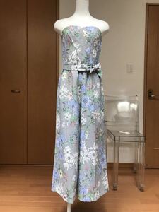 H&Mマルチ花柄ベアトップオールインワン36/6/(SM相当)美品　ロンパース/スーツ/サロペット