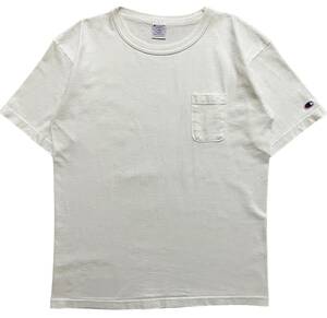 チャンピオン Champion UAS製 T1011 ポケット Tシャツ LARGE ホワイト