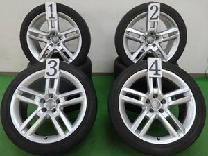 4本 アウディ A6 純正 19インチ 8.5J +45 5H PCD 112 ラジアル グッドイヤー イーグル F1 255/40R19 タイヤおまけ Sライン 4G 4G0601025BQ