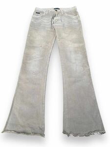 00s dolce Gabbana flare damage denim pants Italy label dolce&gabbana D&G collection archive vintage 