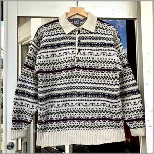 ★GAP ギャップ　90s　長袖　セーター　ニット　シェットランドウール★検 ビンテージ オールド ギャップ アメリカ 古着 ジャケット シャツ