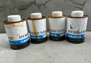 【バラ売り可能ご連絡ください 】HERME SEAL ヘルメシール 機会部品 ケーシング フランジ等接着剤　日本ヘルメチックス 500g 4本セット