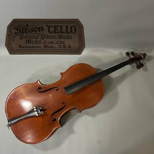 RS254 直接引取OK gibson ギブソン CELLO チェロ model.G-110-542 Kalamazoo, Mich. U.S.A. ジャンク (検)弦楽器 中古 ヴィンテージ