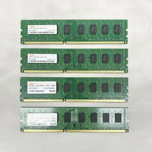 ☆Waris 4GB DDR3 UB-DIMM 1066/4GB メモリ×4枚セット！(CC0322)「クリックポスト」☆