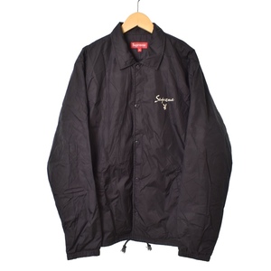 シュプリーム SUPREME プレイボーイ PLAYBOY 11SS Nylon Coach Jacket ナイロン コーチジャケット ブルゾン ロゴプリント M 黒 ブラック