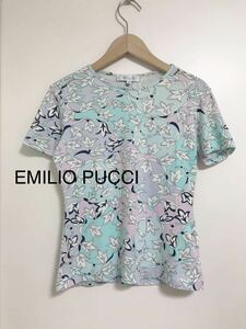 エミリオプッチ EMILIO PUCCI Tシャツ　トップス　プローバ　半袖Tシャツ 　S イタリア製　カットソー　17319