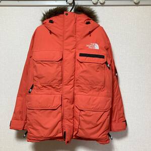 ザ・ノースフェイス サザンクロスパーカ Lサイズ サミットシリーズ ダウンジャケット アウター オレンジ 汚れ THE NORTH FACE ND91920