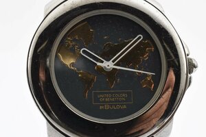 ブローバ ベネトン Wネーム クオーツ メンズ 腕時計 BULOVA BENETTON