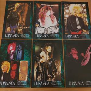 激レア☆LUNA SEA FILM vol.7 LUNA SEA DEBUT TOUR 1992 IMAGE or REALポストカード6枚☆河村隆一INORANルナシーSUGIZO小野瀬潤Jジェイ真矢