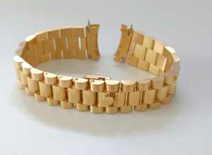 腕時計 修理交換用 社外品 デイデイト用　ブレスレット 20mm ゴールド【対応】ロレックス ROLEX 互換