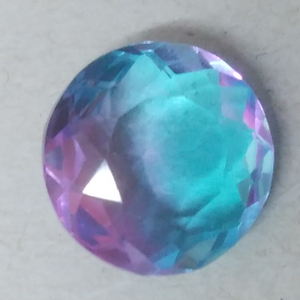 [9.48 ct] バイカラー 合成トルマリン ラウンドカット ルース 宝石 ジュエリー