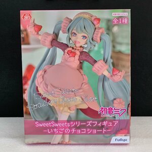 ＜未開封＞初音ミク 「VOCALOID」 Sweet Sweetsシリーズフィギュア-いちごのチョコショート-★箱の高さ約20 cm〈37