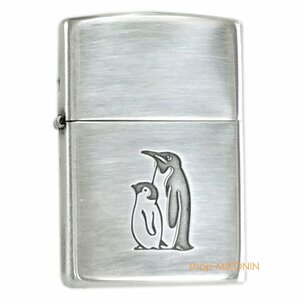 ZIPPO ペンギン 高純度99％銀メッキ・イブシ仕上げ ジッポー オイルライター