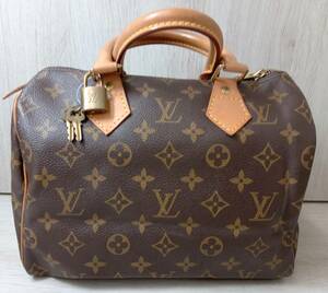 LOUIS VUITTON ルイ・ヴィトン モノグラム M41109 スピーディ25 ブラウン ミニボストンバッグ レディースバッグ 南京錠付 店舗受取可