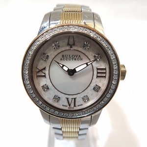 ブローバ アキュトロン C960954 クォーツ ダイヤ 時計 腕時計 レディース☆0332