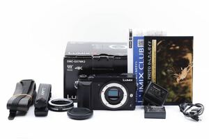 ～４月SALE～シャッター回数202回＊Panasonic LUMIX DMC-GX7MK2K/PEN-DMC G1アダプター付 パナソニック 元箱・付属品多数