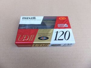 新品未使用品 MAXELL UDⅡ 120 ハイポジション カセットテープ 往復１２０分 定形外郵便発送￥１４０可