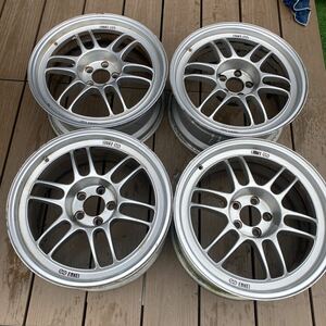 1円スタート　WH108 ENKEI RPF1 17×8J +35 pcd100 5穴 ジャンク品 軽量ホイール　エンケイ プリウス 86 BRZ フィールダー 修理ベースに