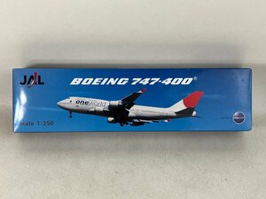 【未使用】JALUX 1/250 JAL 日本航空 BOEING 747-400 航空機 飛行機 模型 置物 aprn-frb