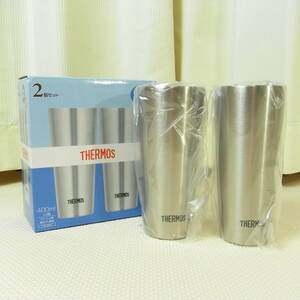 未使用 THERMOS サーモス 真空断熱タンブラー 400mlx2個セット JDI-400P ステンレス 保温 保冷