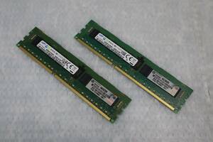 CB7352 h L SAMSUNG 1RX4 PC3L-12800R-11-12-c2-p2 8GB 2枚 16GB サーバー用 メモリ 