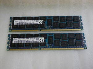 メモリ サーバーパソコン SKhynix KOREA 16GB 2Rx4 PC3-12800R-11-12 HMT42GR7MFR4C-PB メモリ 16GBx2枚=32合計 美品 動作品保証