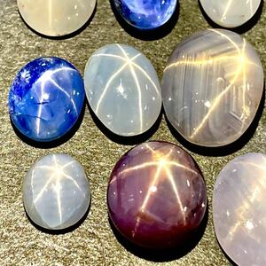 ☆天然スターサファイアおまとめ 30ct☆A ルース 裸石 宝石 コランダム star sapphire corundum jewelry