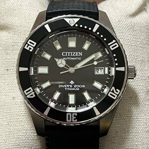 CITIZEN PROMASTER MIRINE シチズン プロマスター マリン フジツボダイバー 復刻 チタンダイバーズ 200m NB6021-17E 9051 ブラック