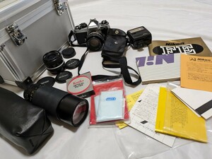 超美品！完全動作品！NIKON FE その他付属品多数 ケース付き！ フィルムカメラ