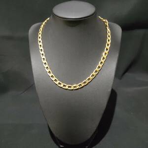 1円スタート 喜平チェーン ネックレス 18K Gold Plated 18KGP 鍍金 イエロー ゴールド necklace レディース メンズ ユニセックス 315