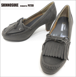 限定！◆モカシン 2WAYパンプス 22cm◆SHINNOSUKE by PETER 履き心地抜群！新作少数入荷！シンノスケ・デザインド バイ ピーター 2t