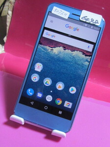 ジャンク　Y!mobile Android One 507SH os:8　青　初期化済み　難　20-6498