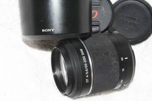 ソニー SONY DT 55-200mm F4-5.6 SAM フード付 美品 （SAL55200）