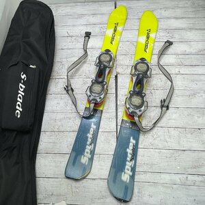 *OG* FISCHER spyder フィッシャー スパイダー 98cm スキー板 スキーボード ショートスキー ケース バッグ付き *M-240109