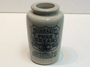 イギリス アンティーク DUNRAGIT PURE CREAM 陶器ボトル 管理:00