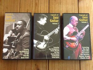 3巻セット 日本語字幕付 Wes Montgomery Kenny Burrell Jim Hall Tal Farrow Joe Pass Barney Kessel/ Legends of the Jazz Guitar Vol.1~3