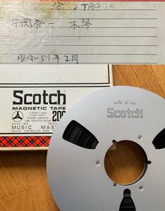 Scotch 206 10号オープンリールテープ 平岡養一 生録 木琴(シロフォン)奏者 メタルリール